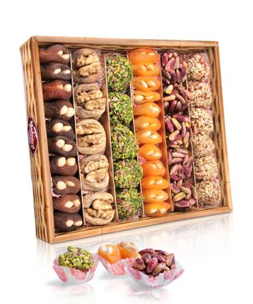 Premium Korb mit erlesenen Trockenfrüchte und Nüsse 800gr